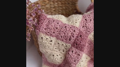 Heirloom Bloom Baby Blanket Crochet Pattern PDF