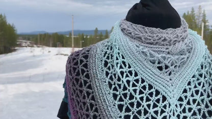 🪽 Whirly Wings Shawl Crochet Pattern ✨🧶