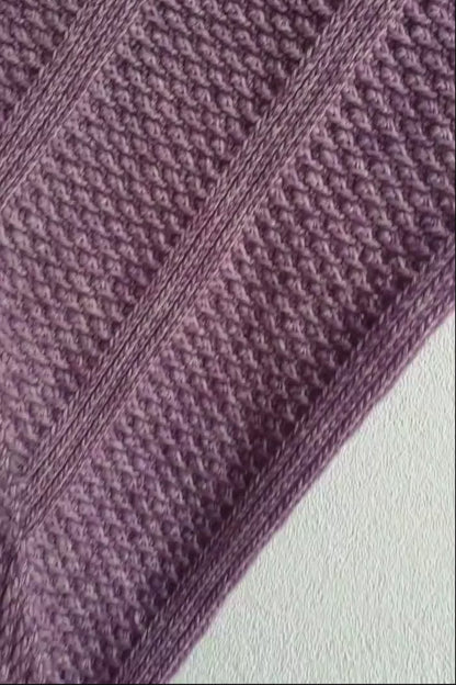 Alpine Texture Triangle Shawl Crochet Pattern PDF